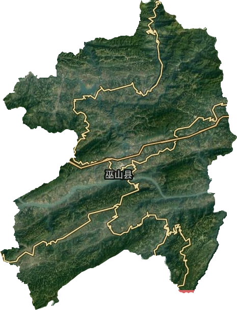 巫山縣衛(wèi)星圖