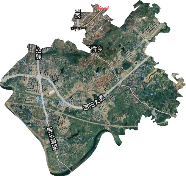 石橋鄉衛星圖