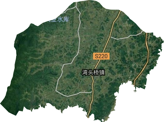 灣頭橋鎮衛星圖