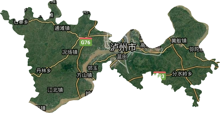 江陽(yáng)區(qū)衛(wèi)星圖