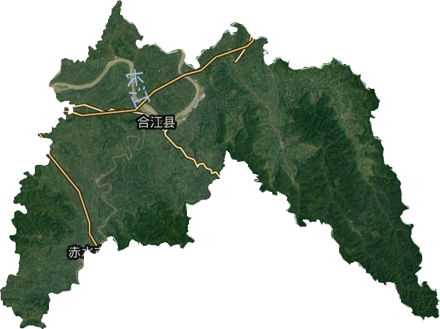 合江縣衛星圖