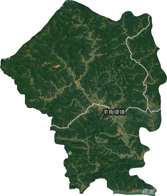 羊角塘鎮(zhèn)衛(wèi)星圖