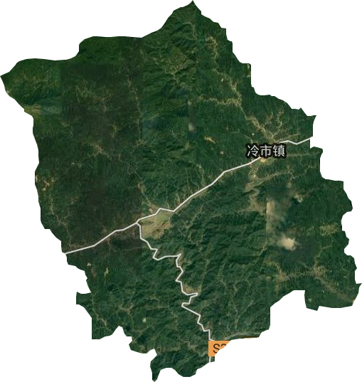 冷市鎮衛星圖