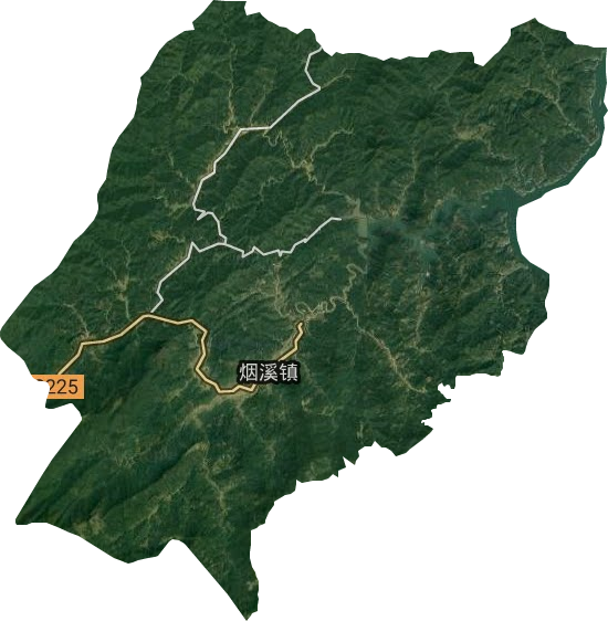 煙溪鎮衛星圖