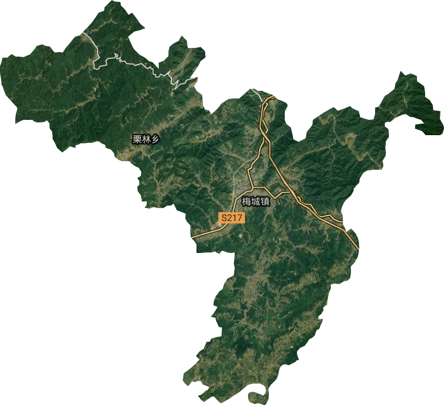 梅城鎮(zhèn)衛(wèi)星圖
