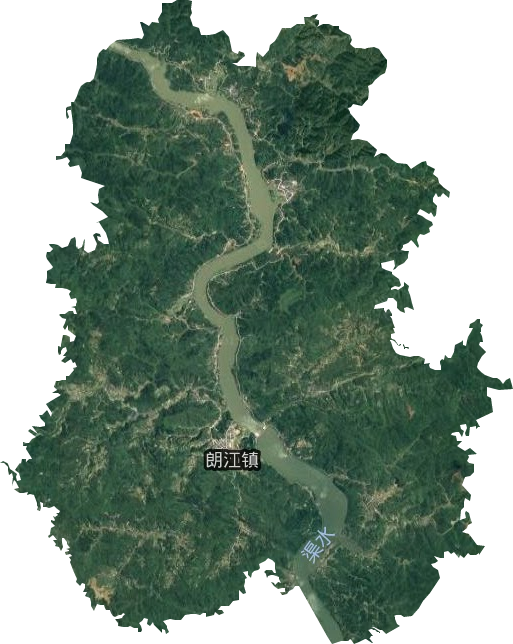 朗江鎮衛星圖