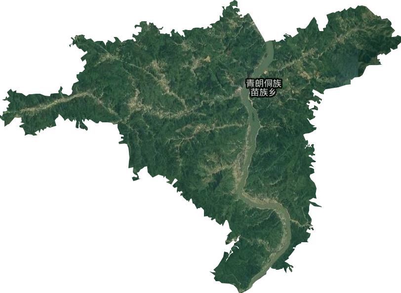 青朗侗族苗族鄉(xiāng)衛(wèi)星圖