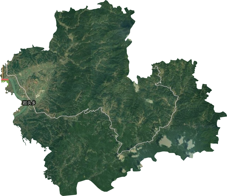 巖頭鄉衛星圖
