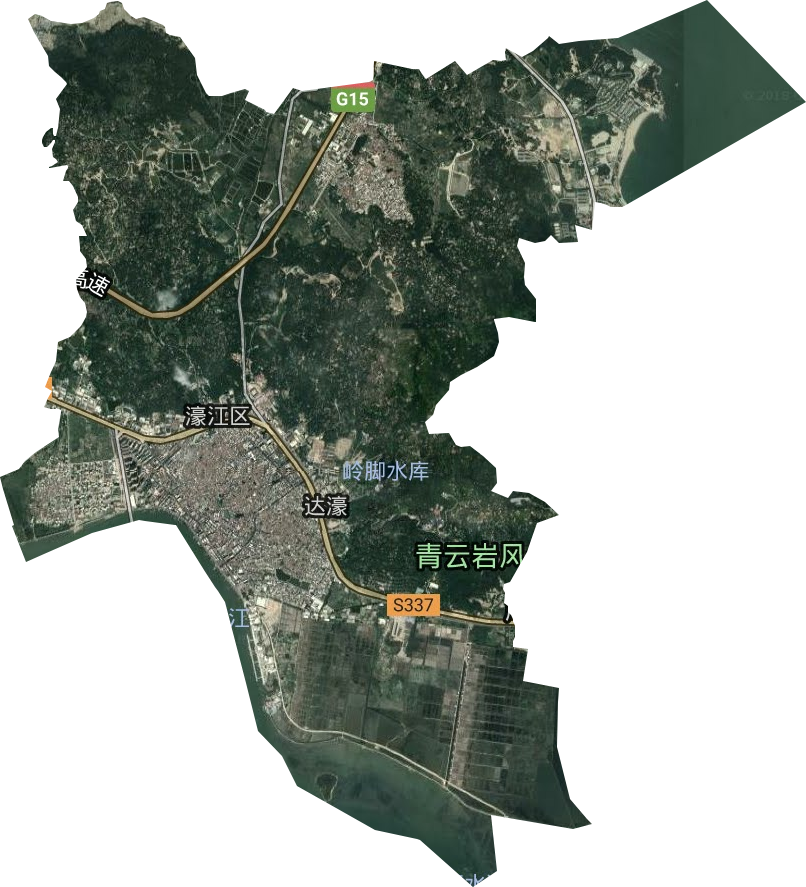 達濠街道衛星圖