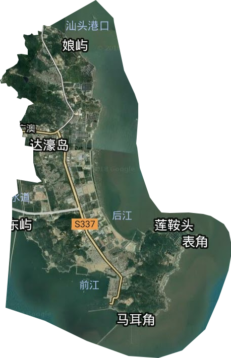 廣澳街道衛星圖