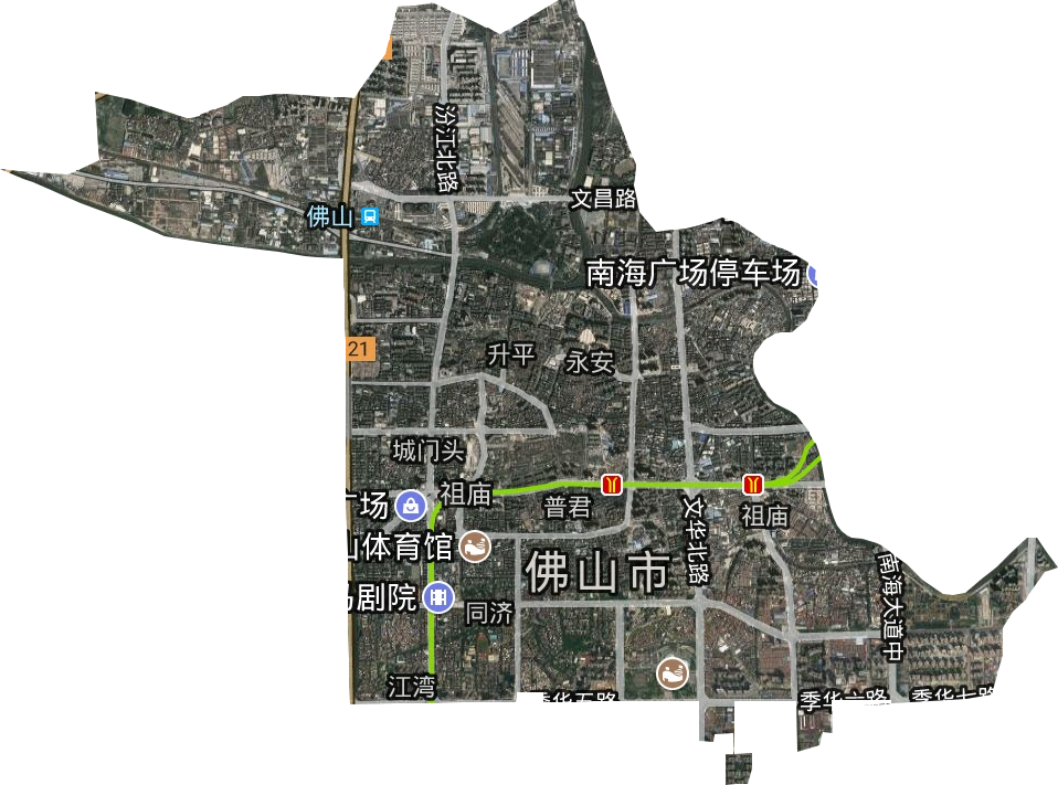 祖廟街道衛星圖