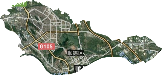 大良街道衛星圖