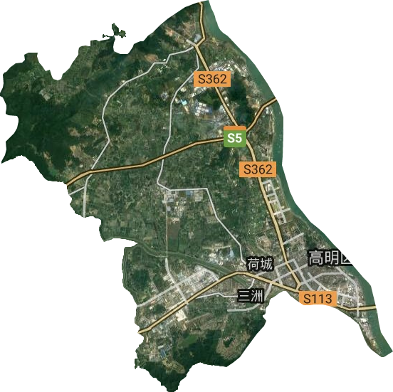 荷城街道衛星圖