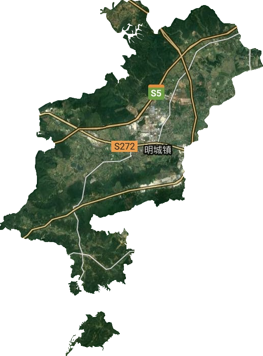 明城鎮衛星圖