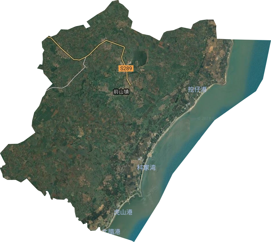前山鎮(zhèn)衛(wèi)星圖