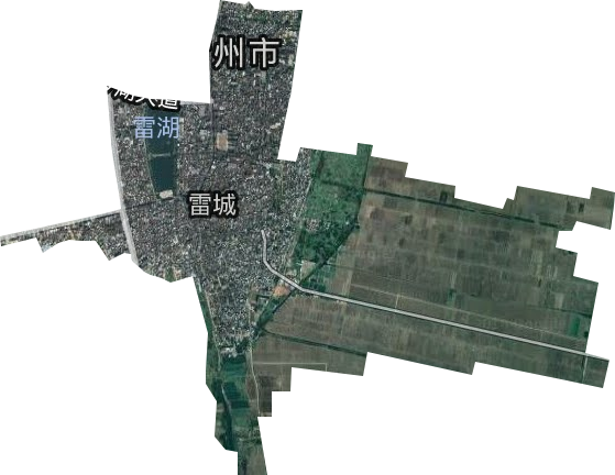 雷城街道衛星圖