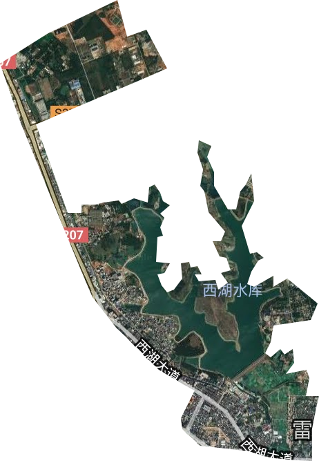 西湖街道衛星圖