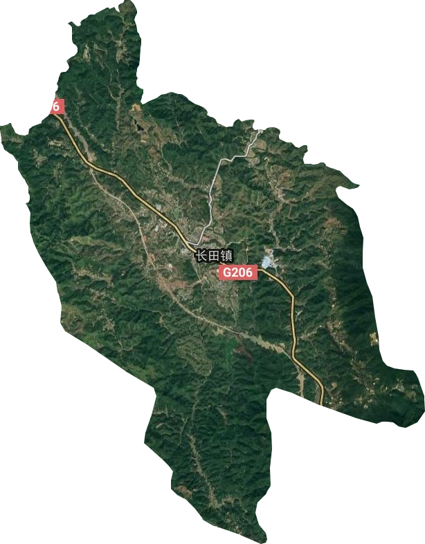 長(zhǎng)田鎮(zhèn)衛(wèi)星圖