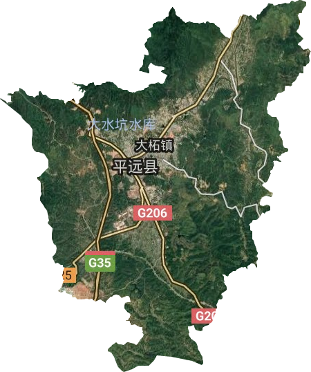 大柘鎮衛星圖
