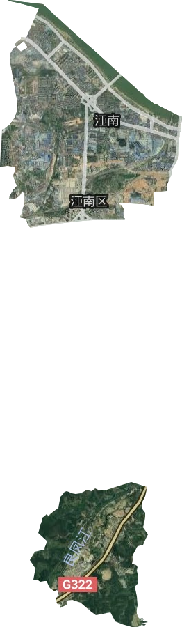 江南街道衛星圖