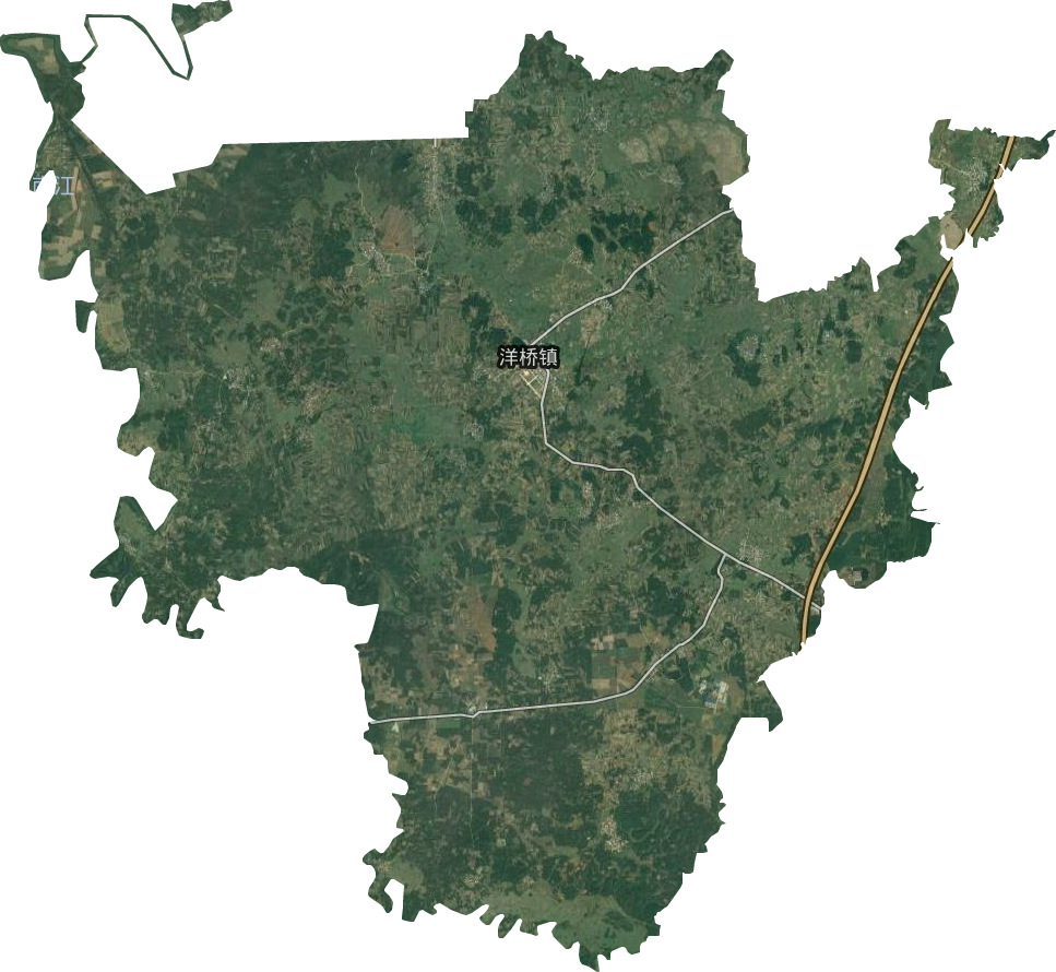 洋橋鎮衛星圖
