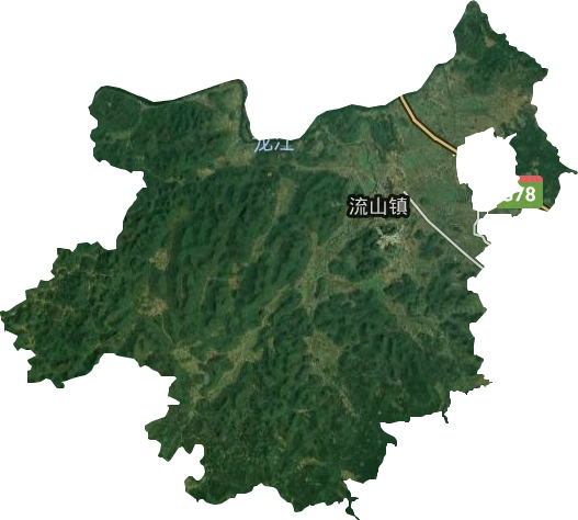 流山鎮衛星圖