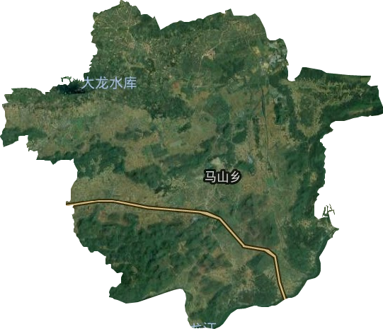 馬山鄉衛星圖