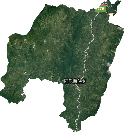 同樂苗族鄉衛星圖