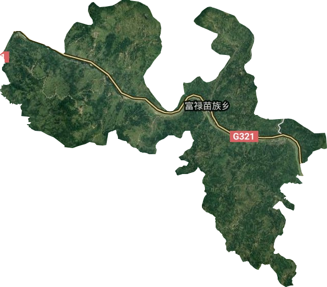 富祿苗族鄉衛星圖