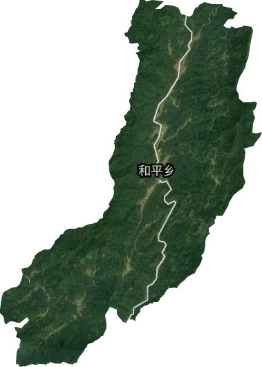 和平鄉衛星圖