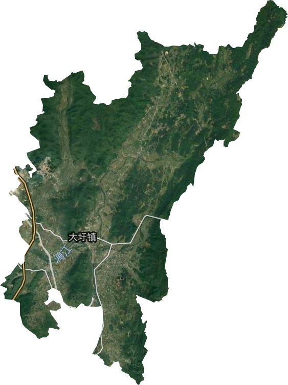 大圩鎮(zhèn)衛(wèi)星圖