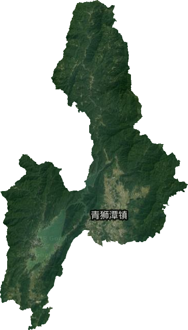 青獅潭鎮衛星圖