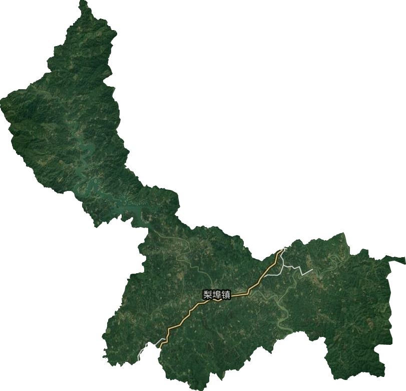 梨埠鎮衛星圖