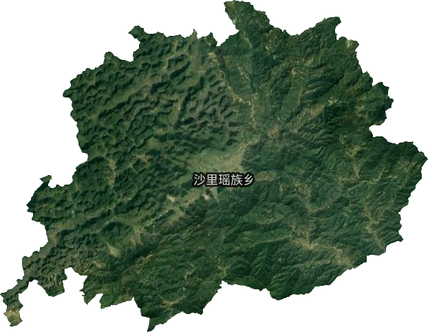 沙里瑤族鄉衛星圖