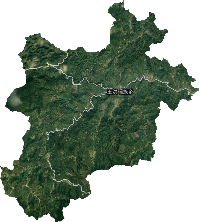 玉洪瑤族鄉衛星圖