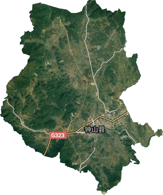 鐘山鎮衛星圖