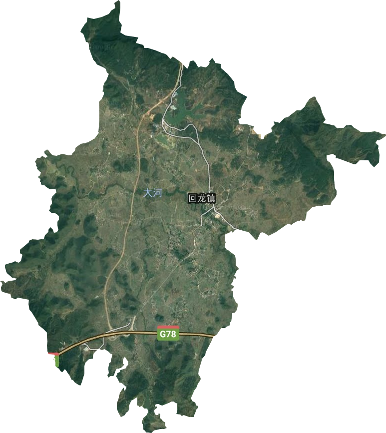 回龍鎮衛星圖
