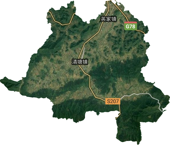 清塘鎮(zhèn)衛(wèi)星圖