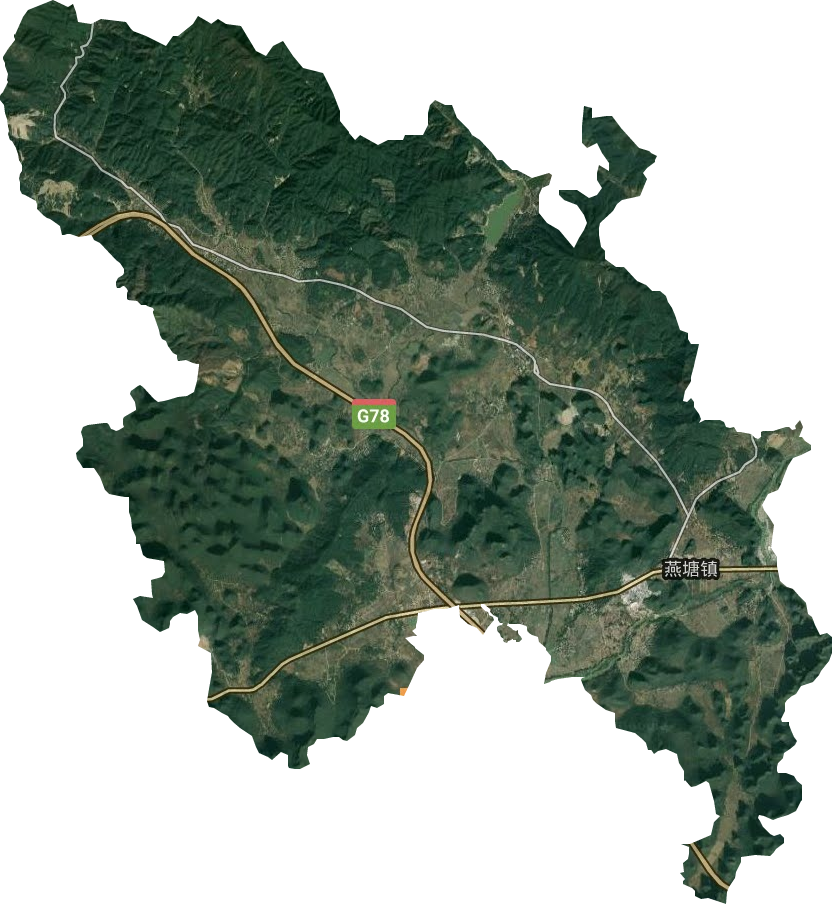 燕塘鎮衛星圖