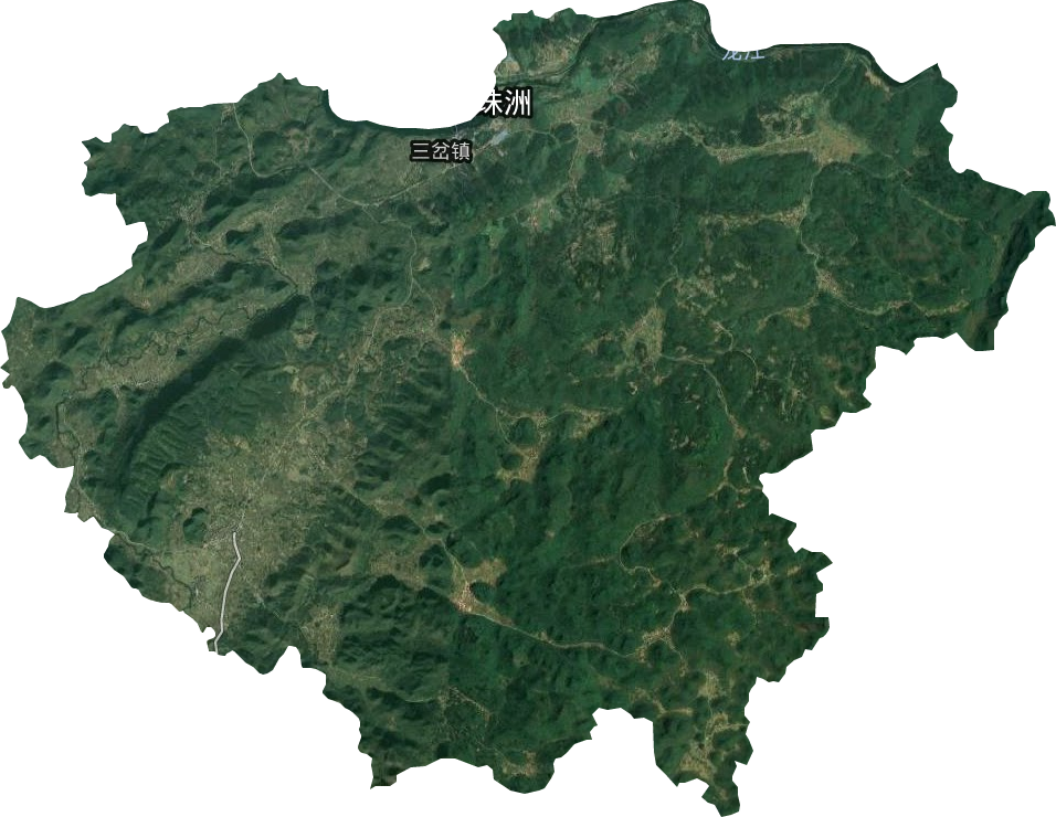 三岔鎮(zhèn)衛(wèi)星圖