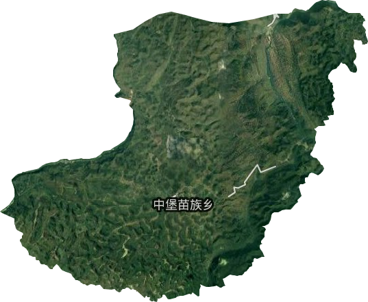 中堡苗族鄉(xiāng)衛(wèi)星圖