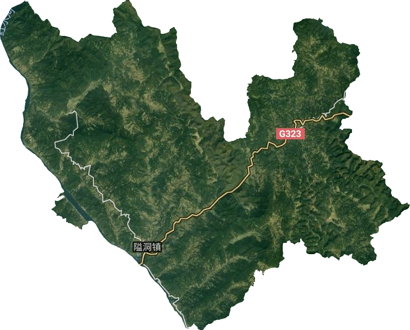 隘洞鎮衛星圖