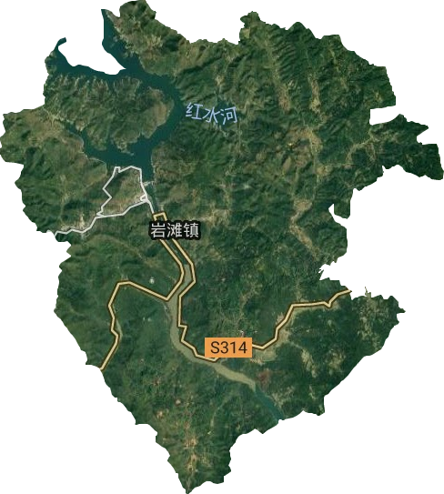 巖灘鎮衛星圖