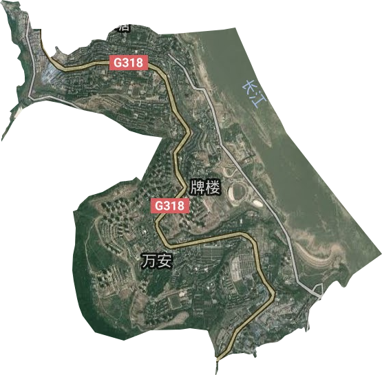 牌樓街道衛星圖