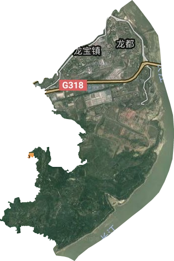 龍都街道衛星圖