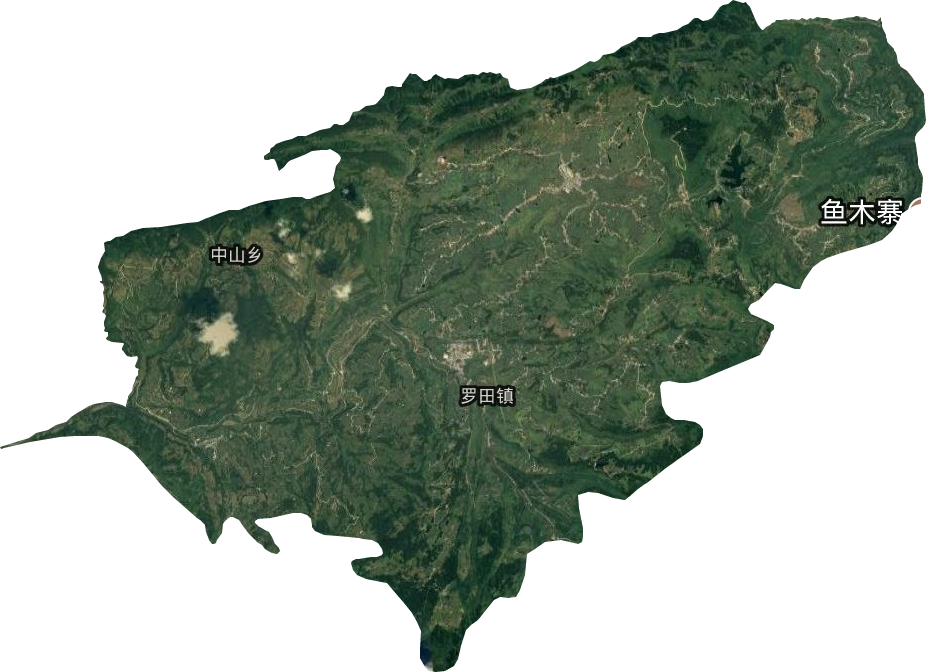 羅田鎮衛星圖