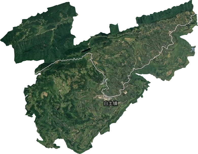 白土鎮衛星圖