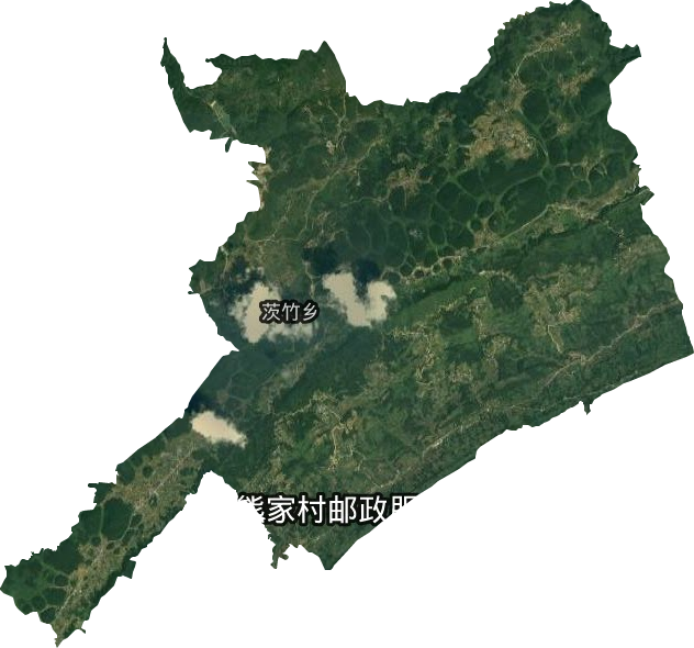 茨竹鄉衛星圖