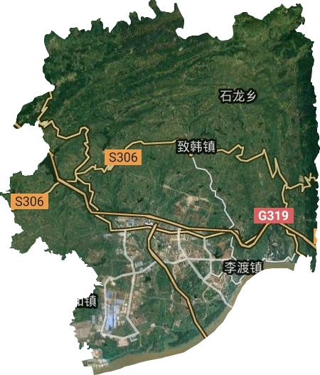 李渡街道衛星圖