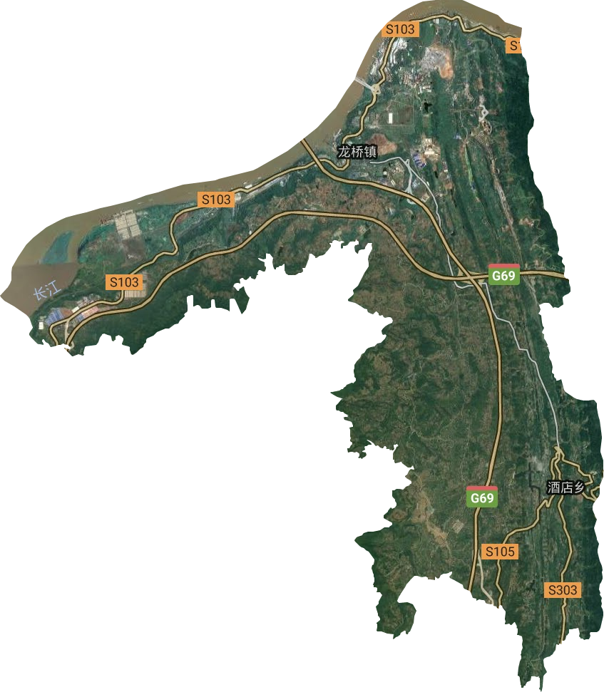 龍橋街道衛(wèi)星圖